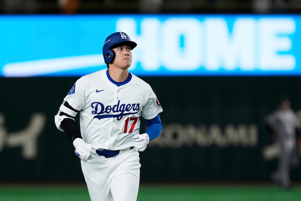 Ohtani brilló en partido de la pretemporada con los Dodgers