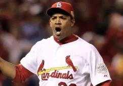 Octavio Dotel durante un juego de las Grandes Ligas