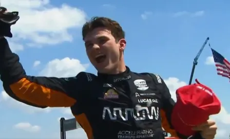 Patricio O'Ward: Ganó en Detroit y toma el liderato del campeonato de IndyCar